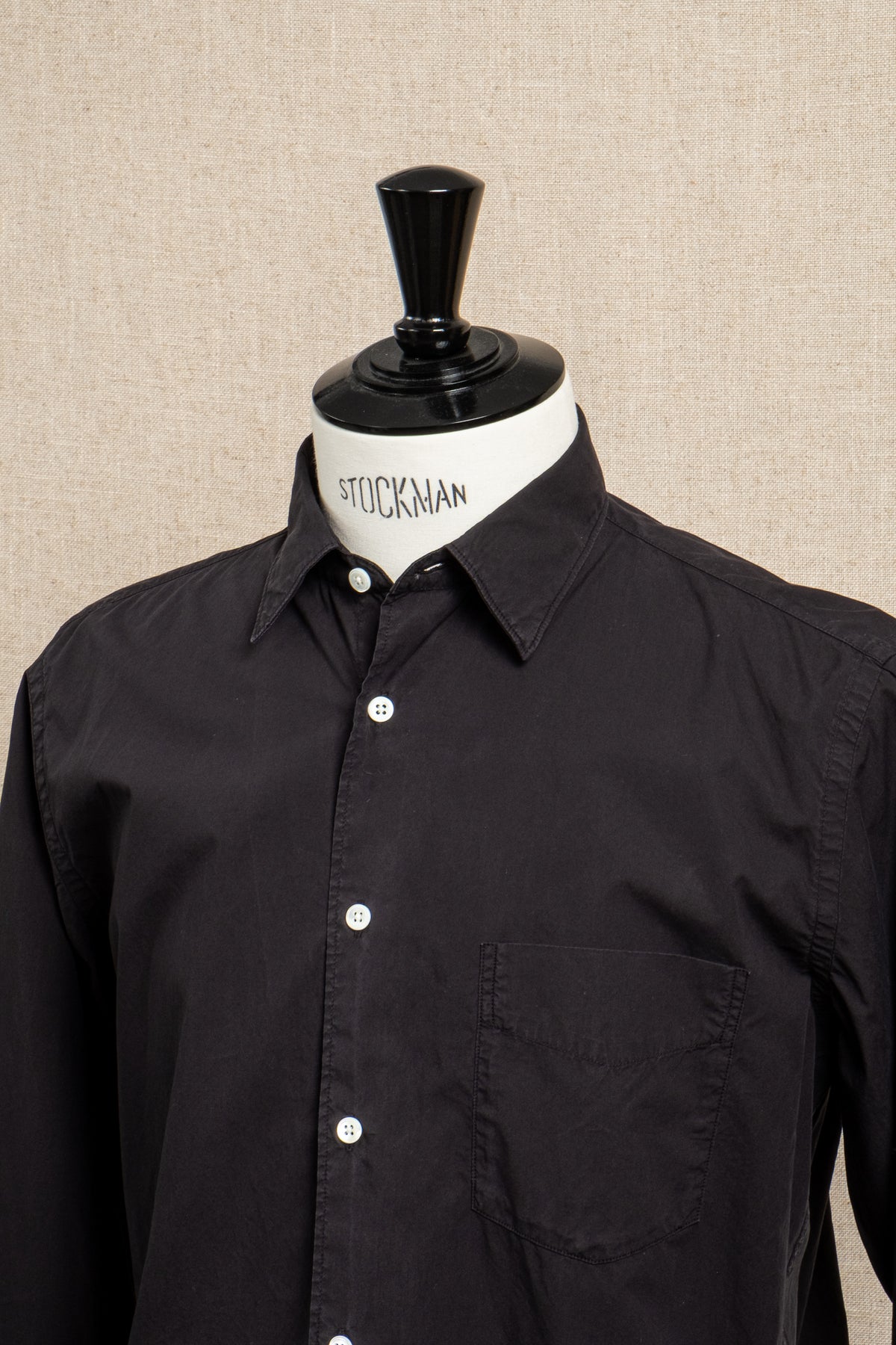 Standard Shirt Solid Poplin - Black