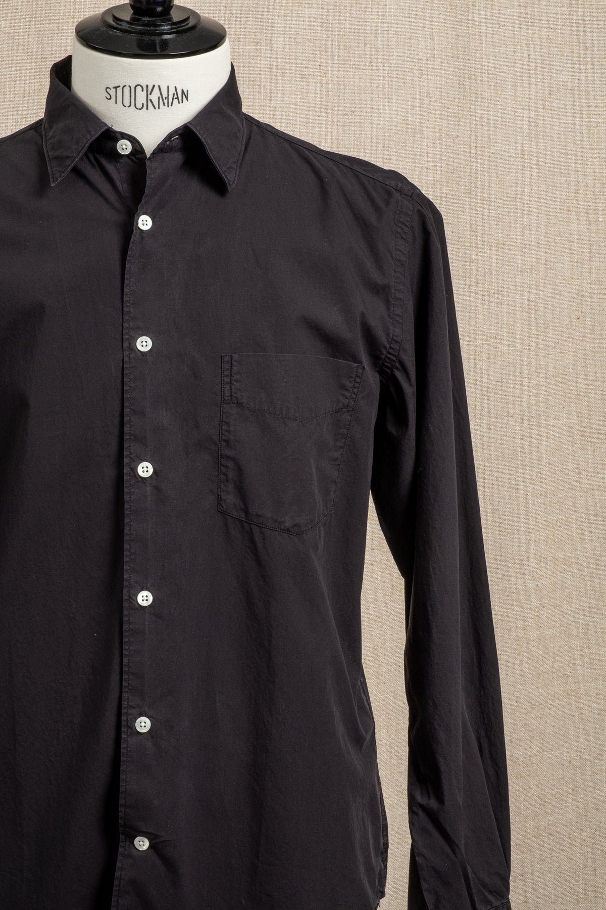 Standard Shirt Solid Poplin - Black