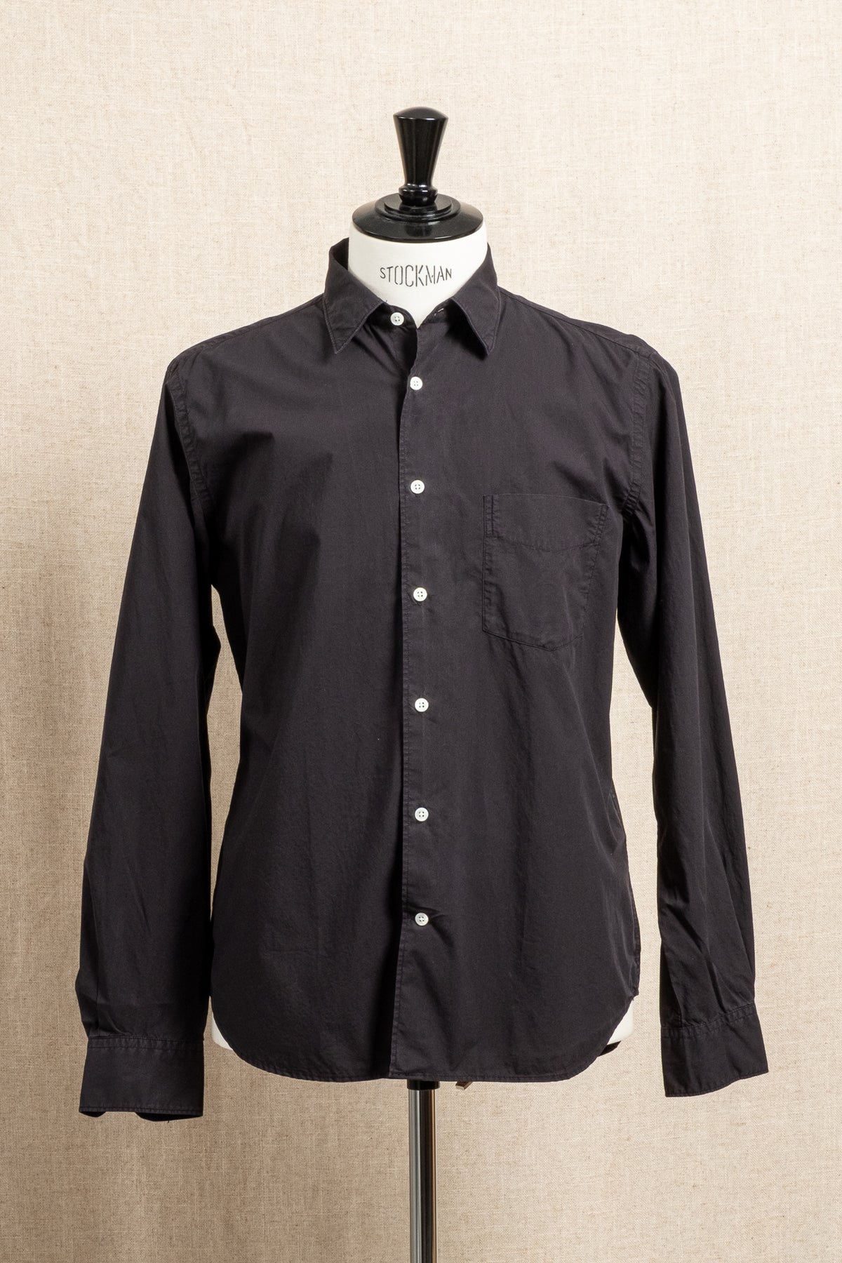 Standard Shirt Solid Poplin - Black
