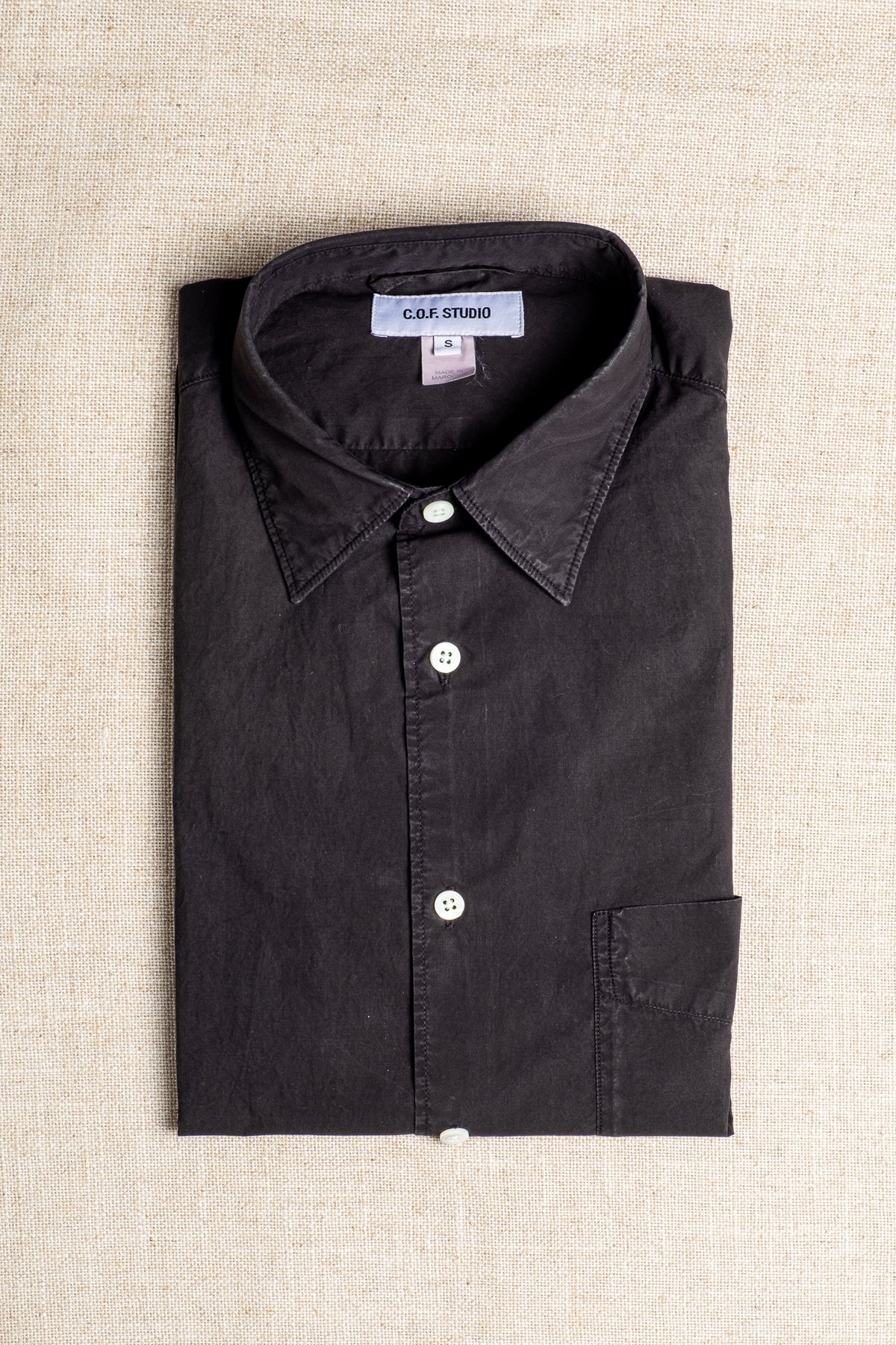 Standard Shirt Solid Poplin - Black