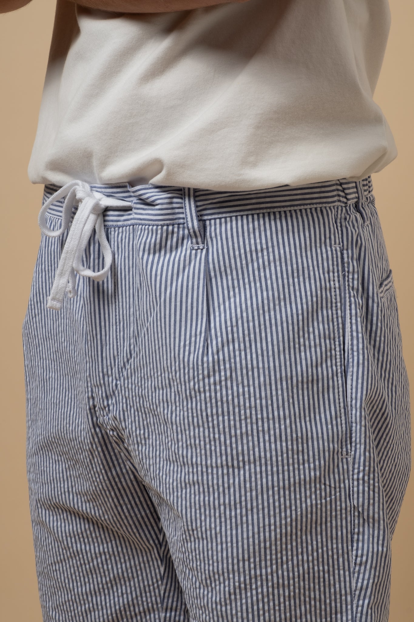 Tank Shorts - Blue Stripe