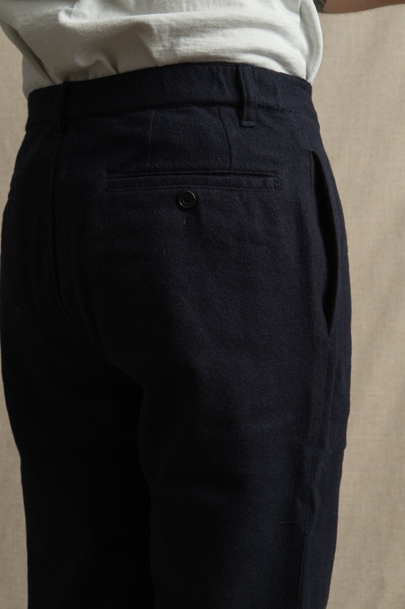 Tanker Pants Wool Blend - Navy