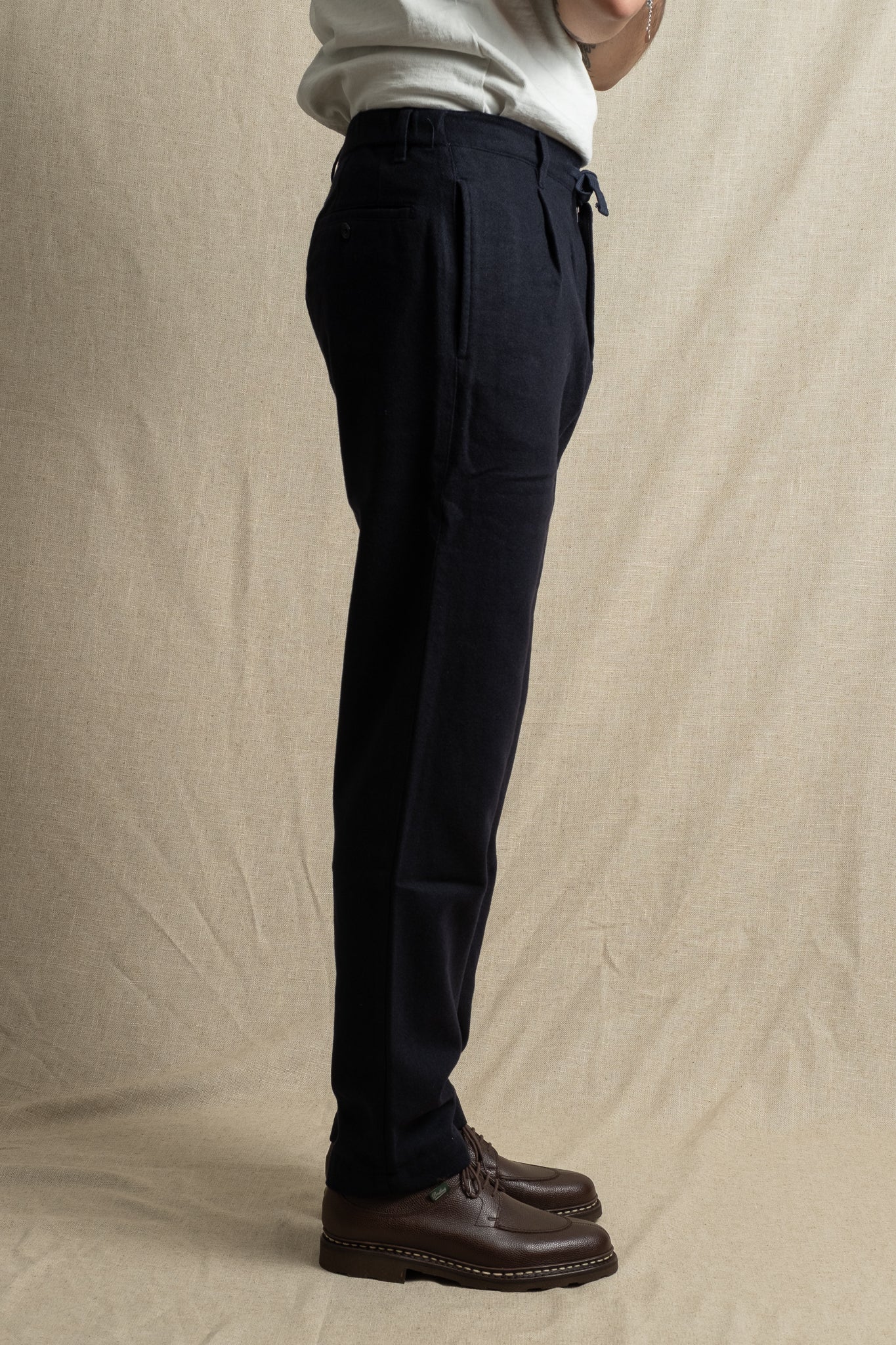Tanker Pants Wool Blend - Navy
