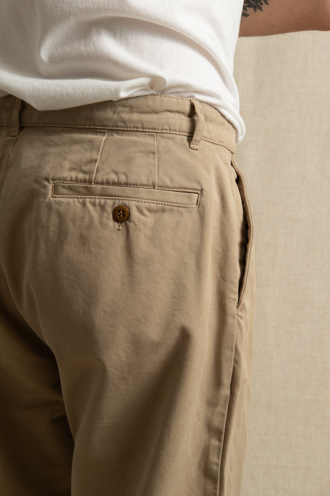 Tommy Cotton Twill Pants - Dune
