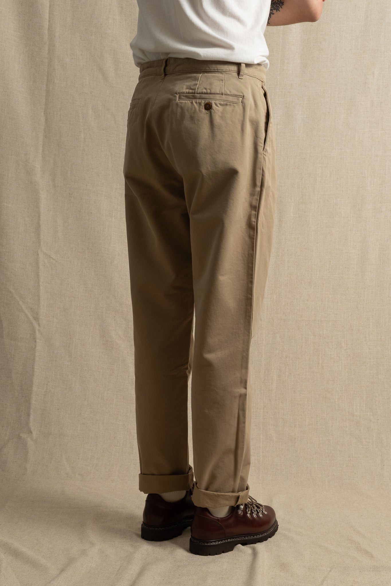 Tommy Cotton Twill Pants - Dune