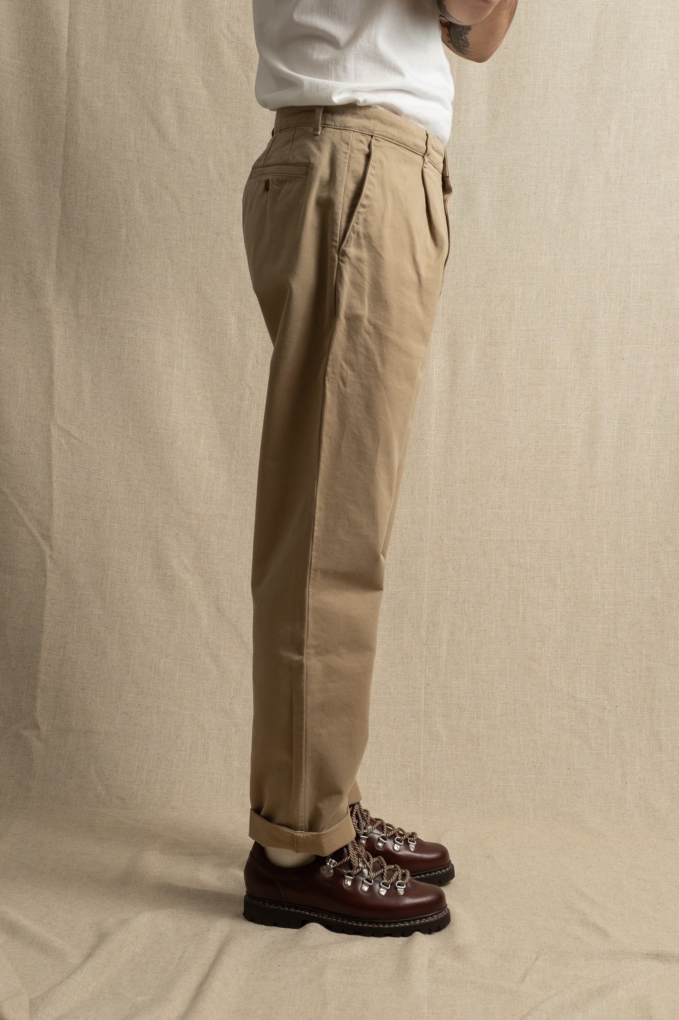 Tommy Cotton Twill Pants - Dune
