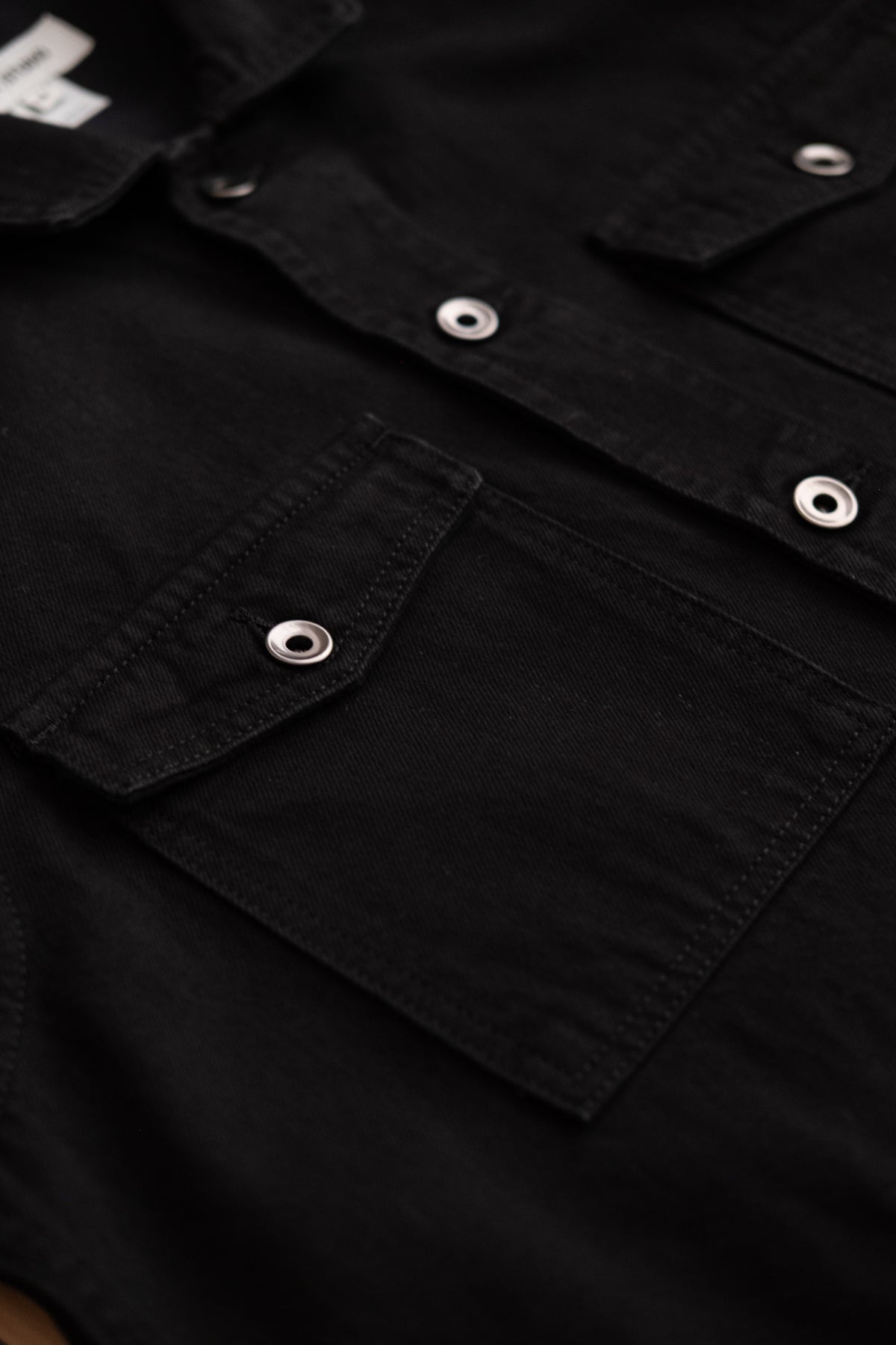 Trucker Shirt 11oz Black Denim - Rinsed