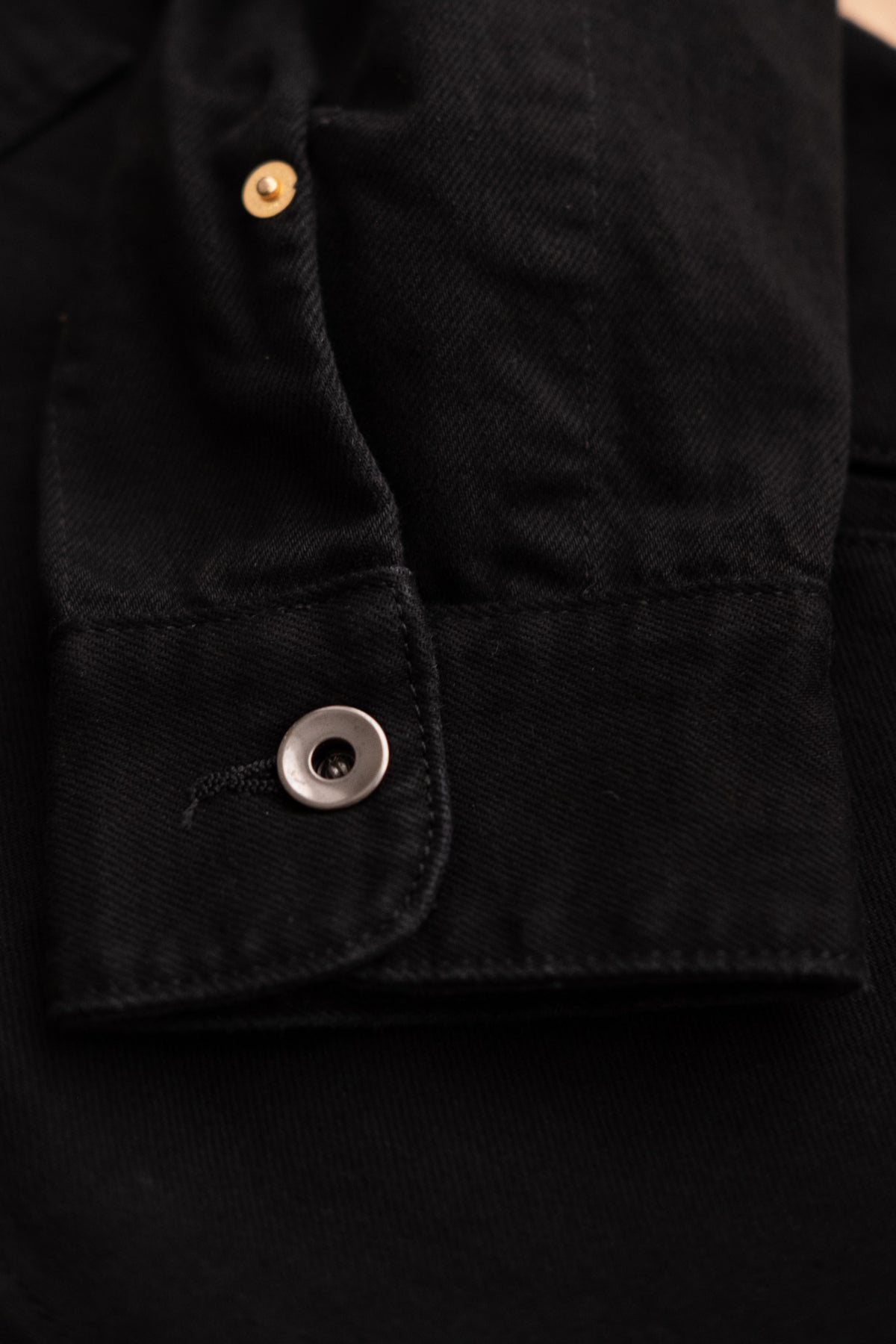 Trucker Shirt 11oz Black Denim - Rinsed