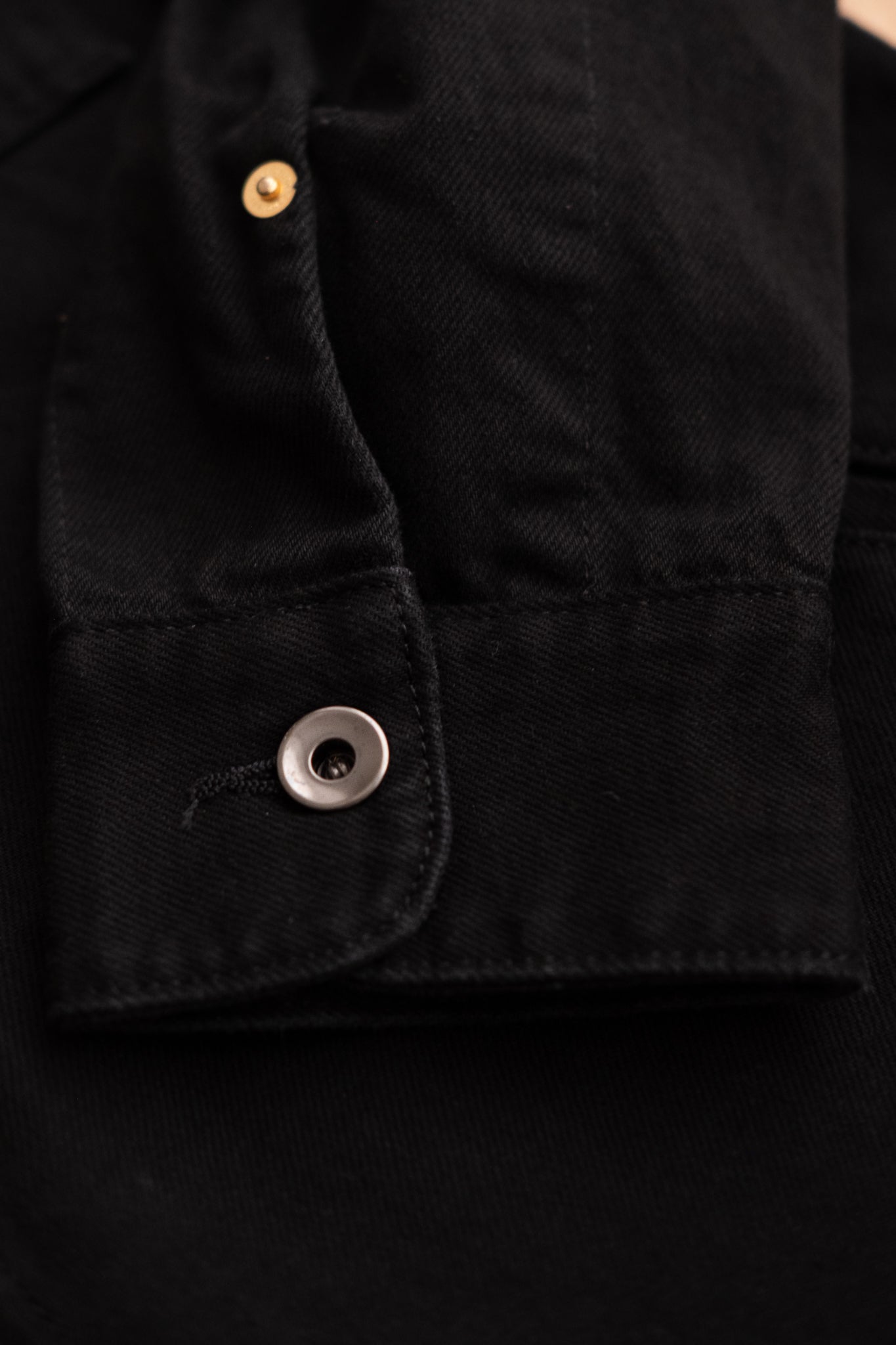 Trucker Shirt 11oz Black Denim - Rinsed