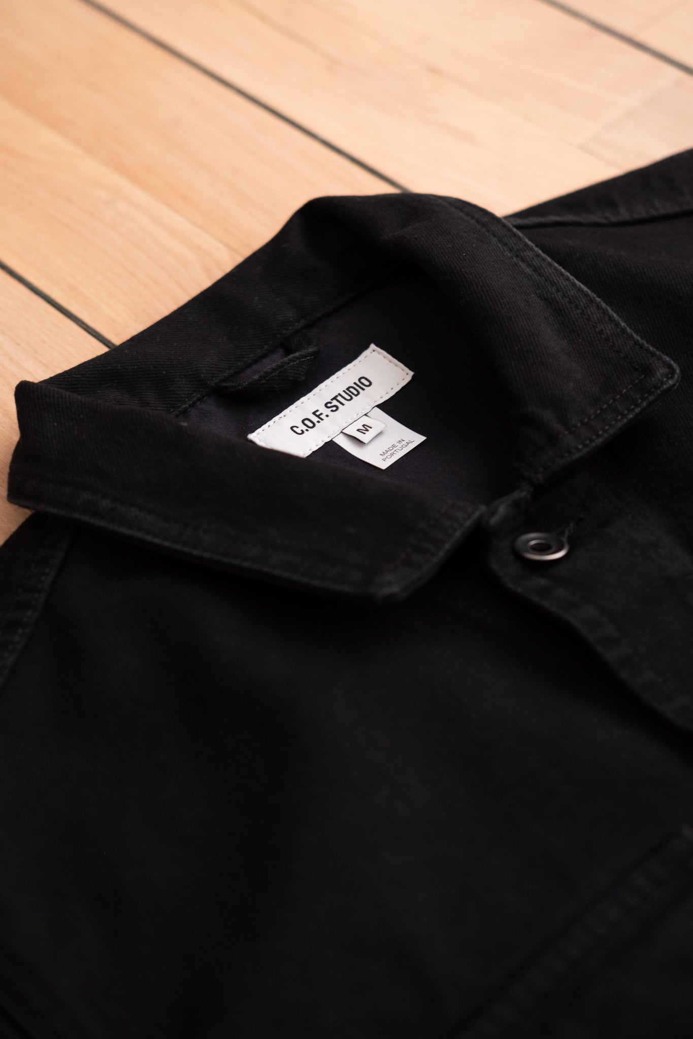 Trucker Shirt 11oz Black Denim - Rinsed