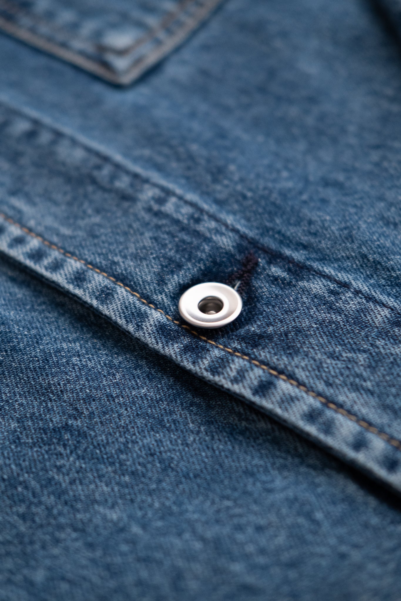 Trucker Shirt 11oz Indigo Denim - Authentic Aged