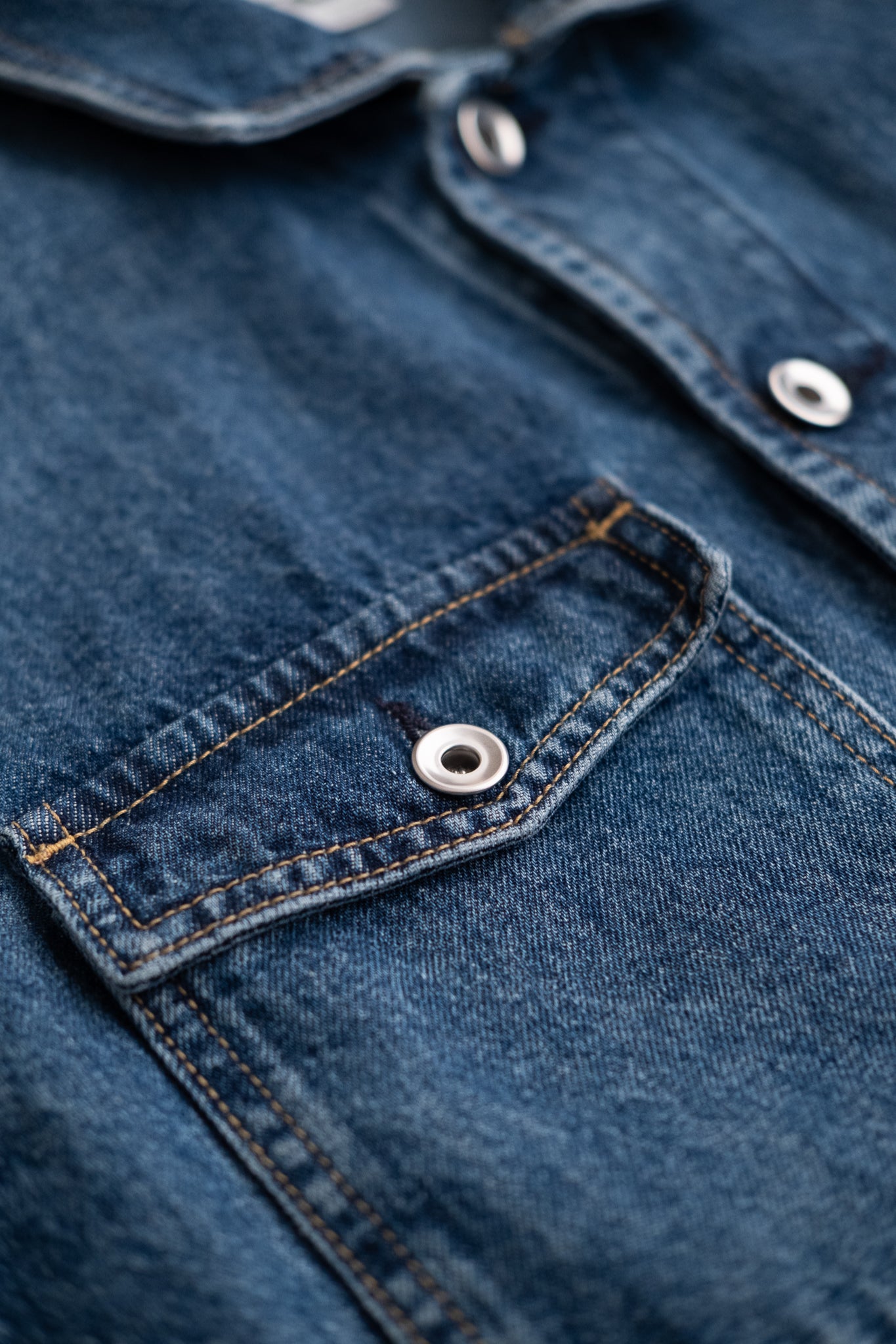 Trucker Shirt 11oz Indigo Denim - Authentic Aged