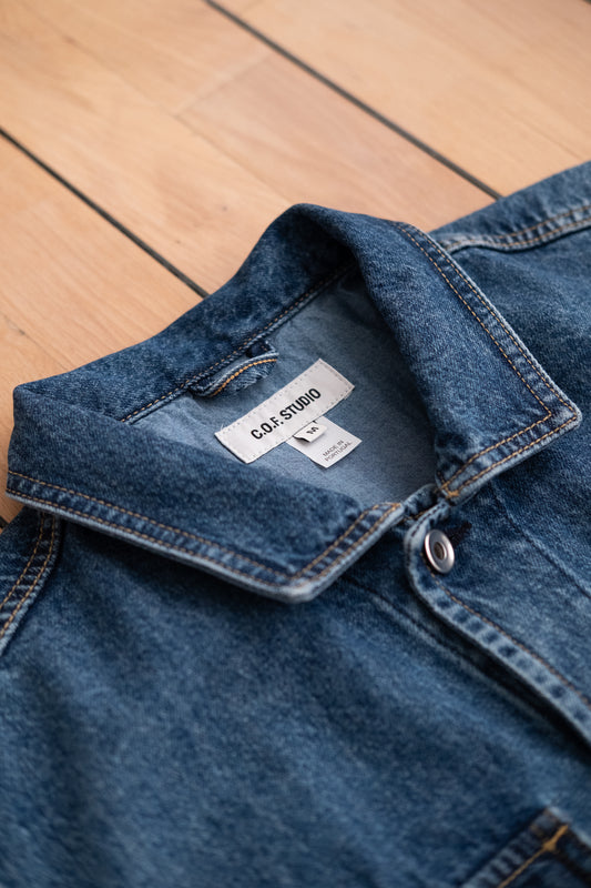 Trucker Shirt 11oz Indigo Denim - Authentic Aged