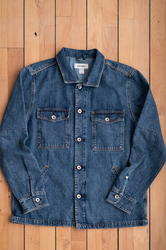 Trucker Shirt 11oz Indigo Denim - Authentic Aged