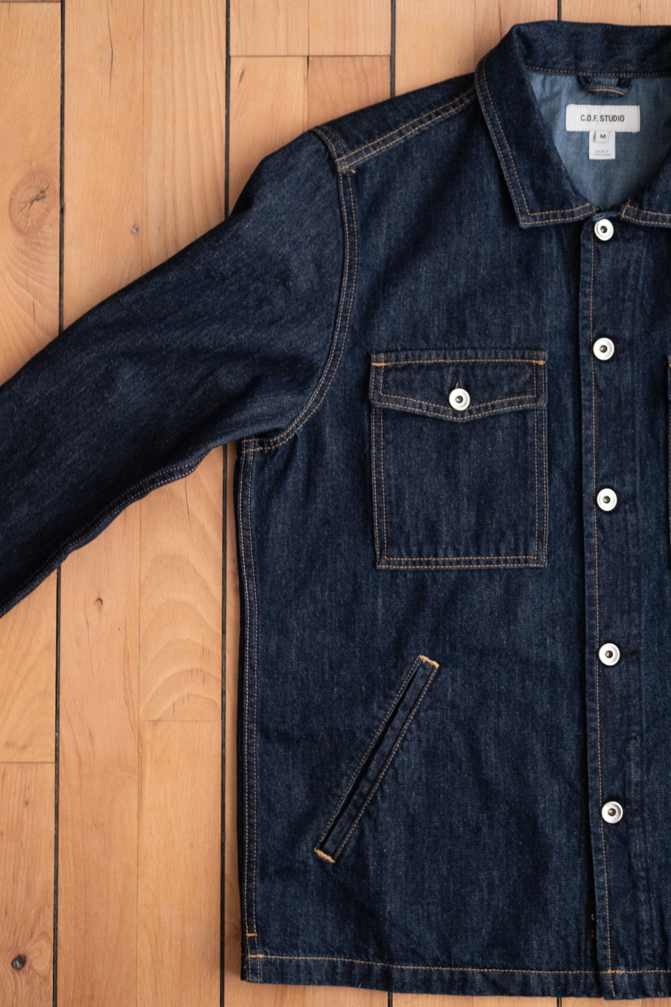 Trucker Shirt 11oz Indigo Denim - Rinsed