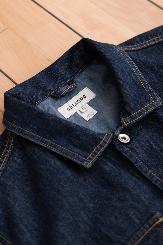 Trucker Shirt 11oz Indigo Denim - Rinsed