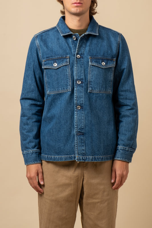Trucker Shirt 13oz RG Cotton Deep Indigo - 6x Wash