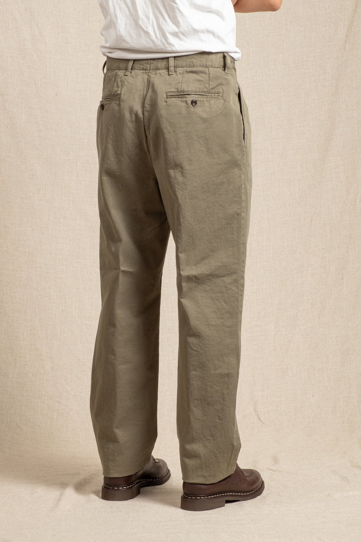 Trunk Double Pleated Chino - Military