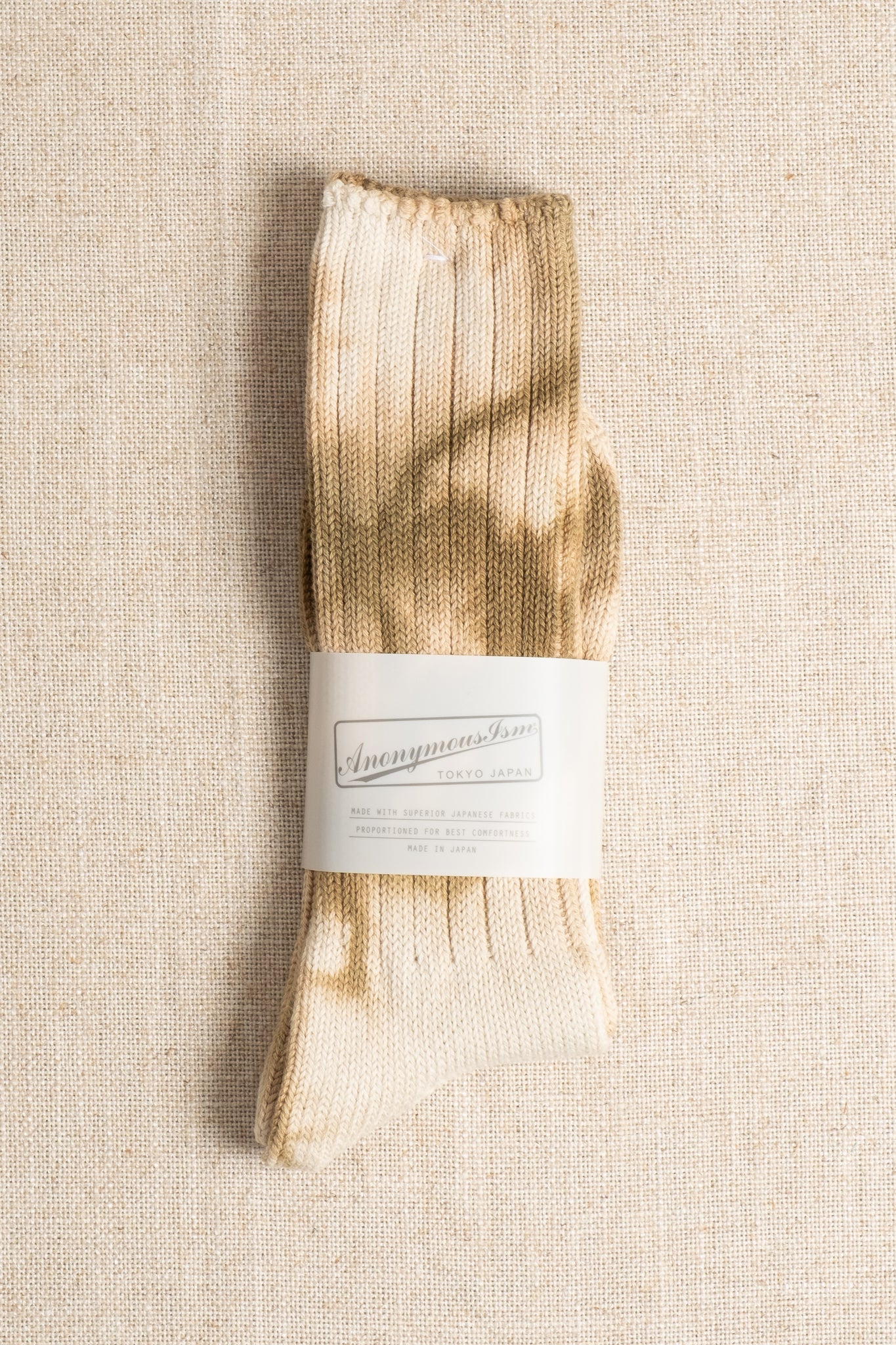 Uneven Dyed Crew - Khaki