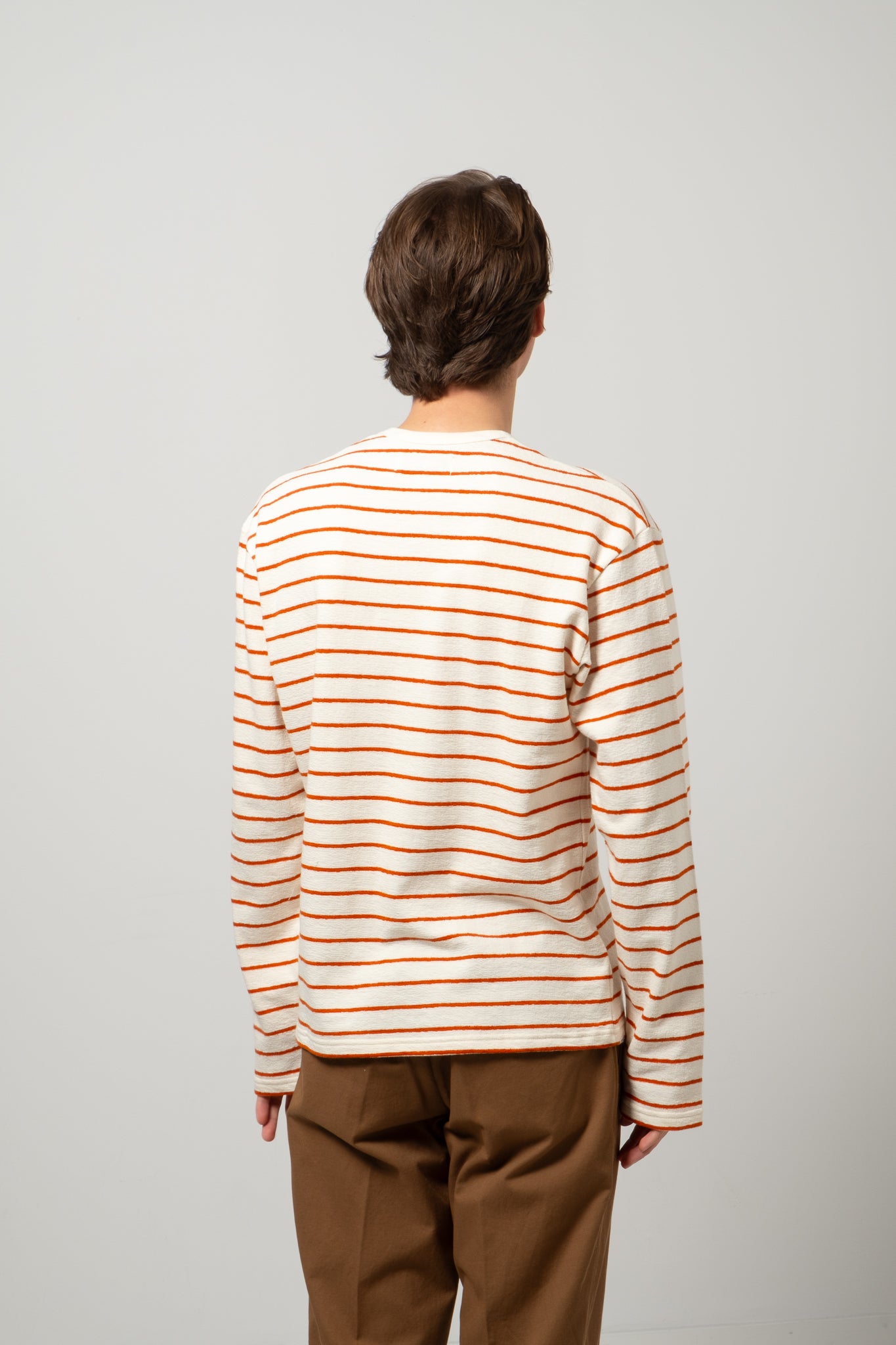 Waternish Long Sleeve - Tangerine stripe