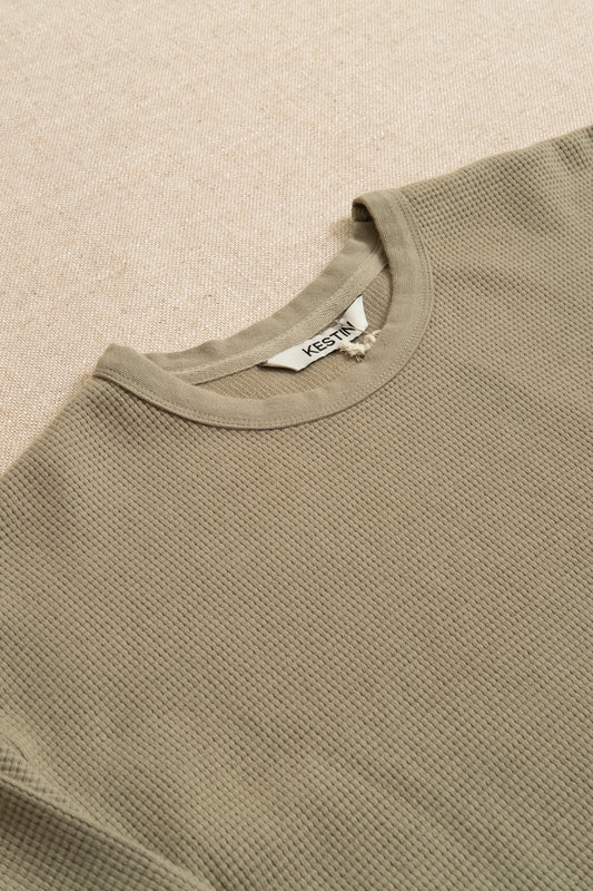 Waternish Long Sleeve Waffle Tee - Sage