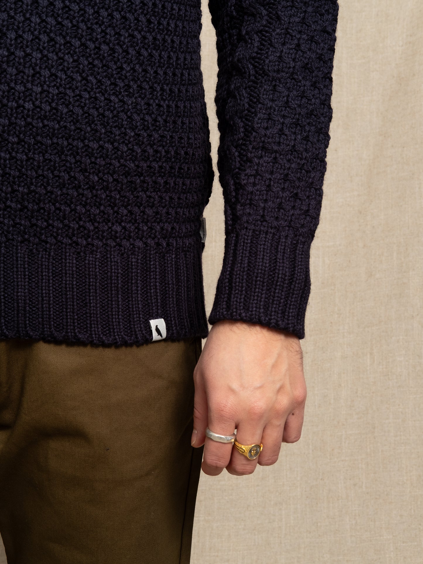 Winston Merino Jumper - Navy