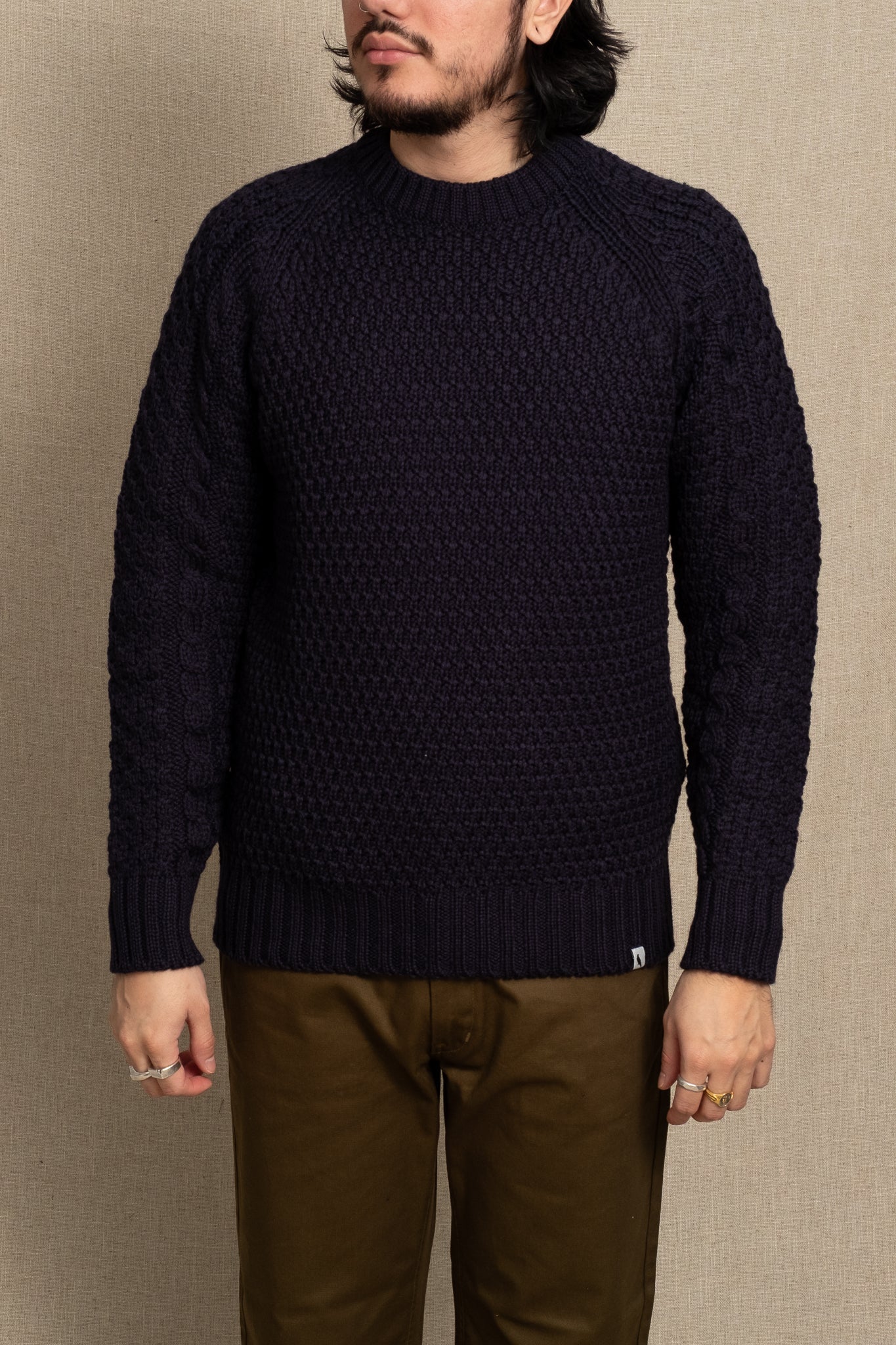 Winston Merino Jumper - Navy