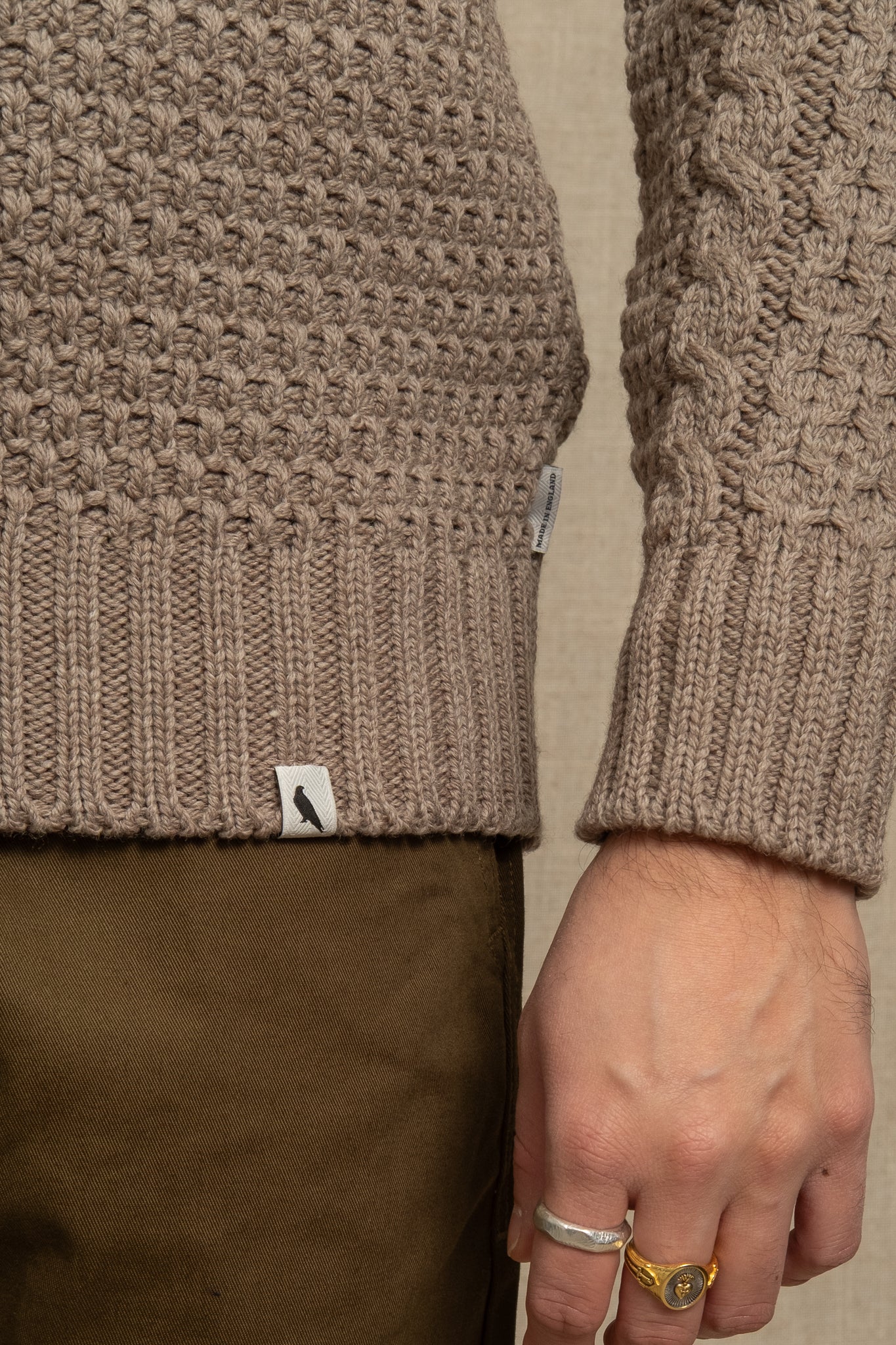 Winston Merino Jumper - Oak