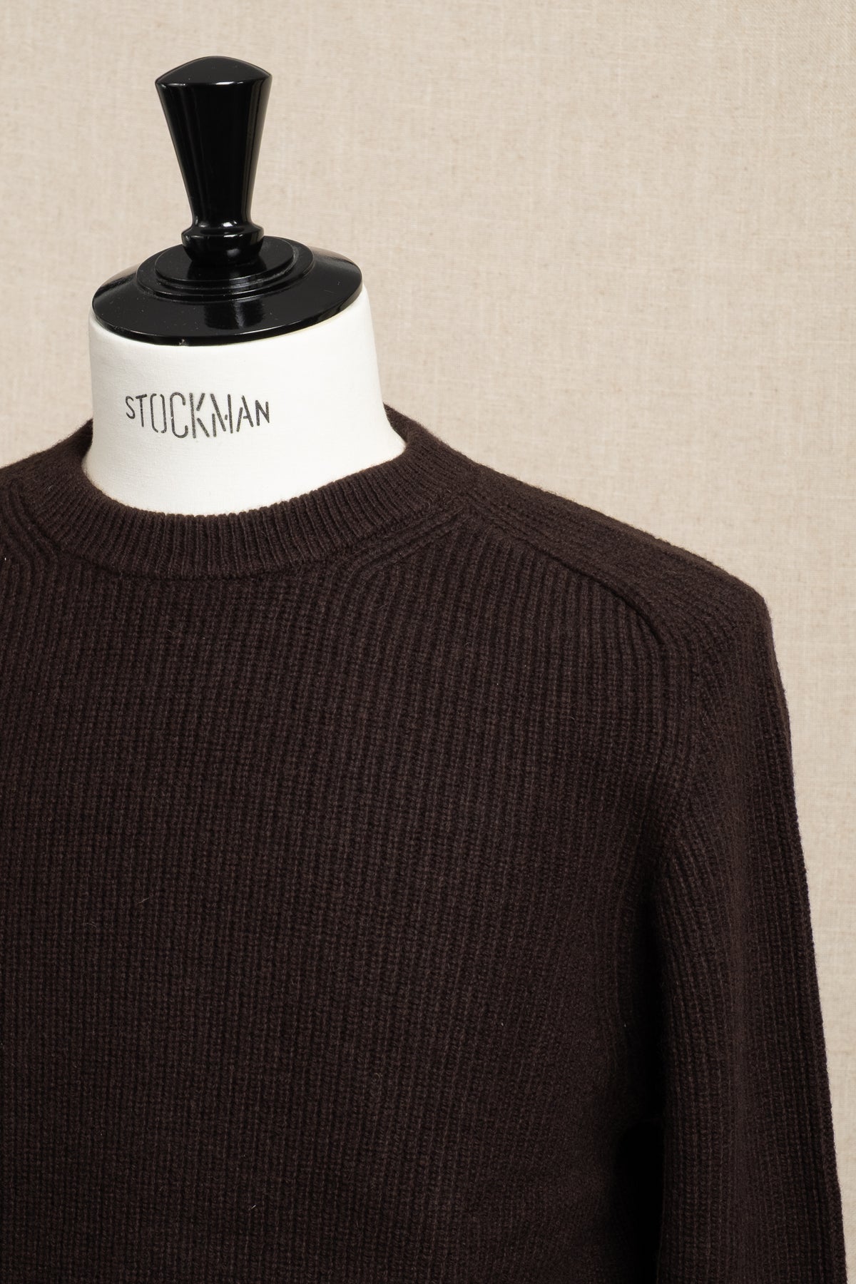 Merino x Cashmere Crewneck Sweater - Espresso