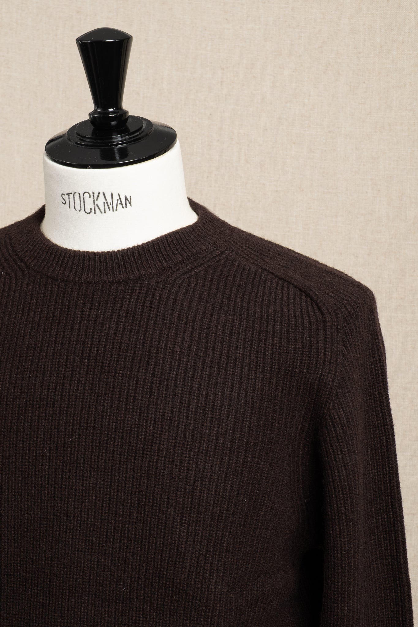Merino x Cashmere Crewneck Sweater - Espresso