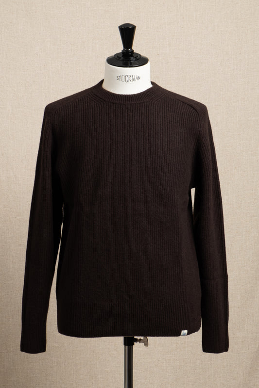 Merino x Cashmere Crewneck Sweater - Espresso