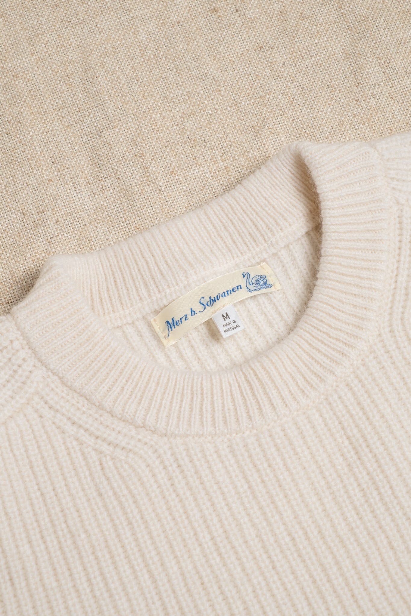 Merino x Cashmere Crewneck Sweater - Nature