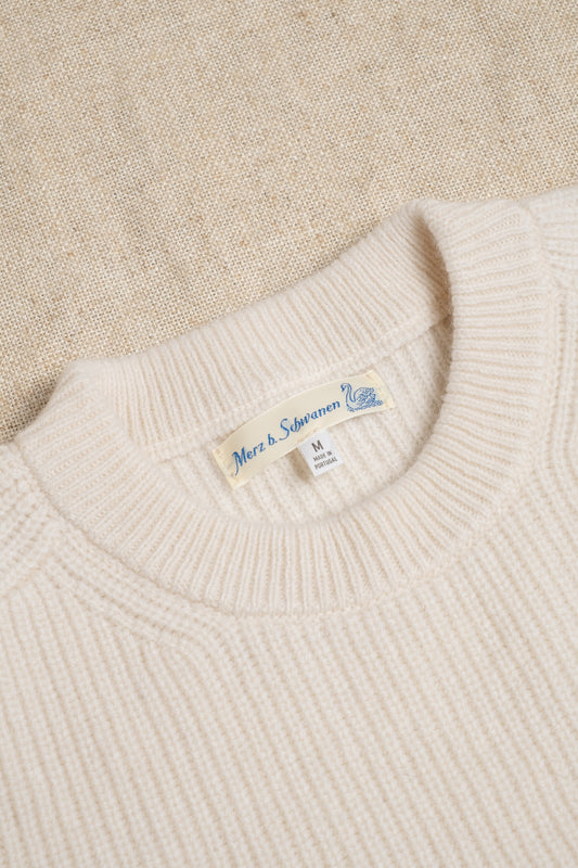 Merino x Cashmere Crewneck Sweater - Nature