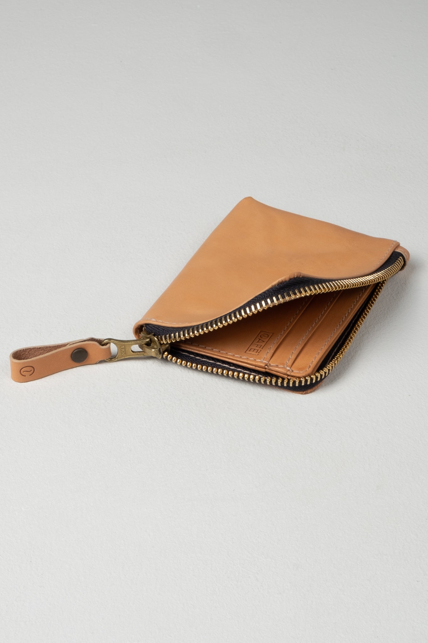 Osaka Zip Wallet Black Coffee, Handcrafted in Spain