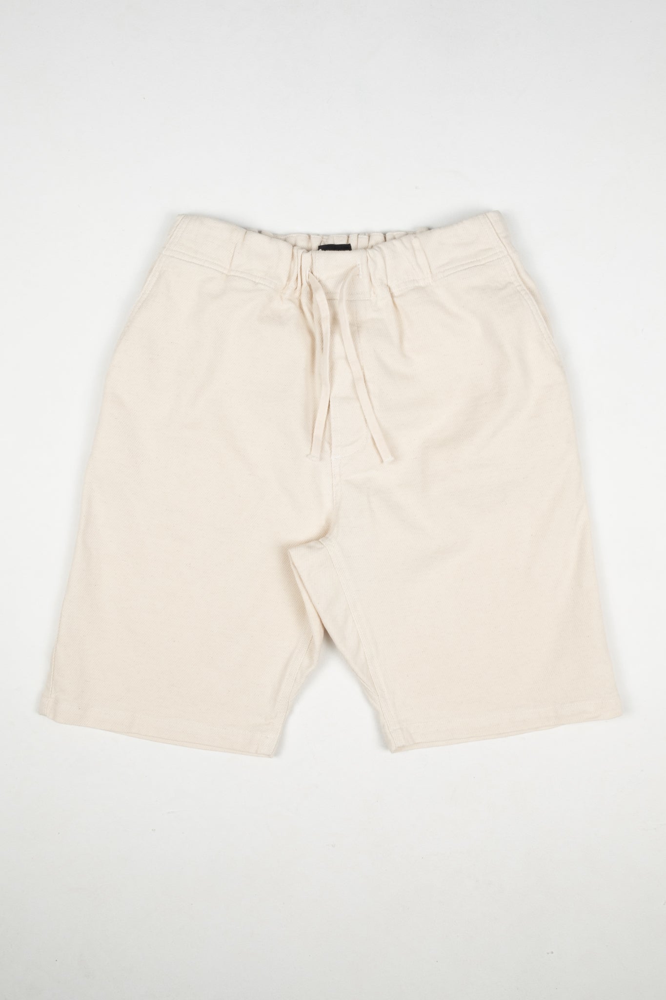 Drawstring Shorts Cotton Linen Dobby - Rinsed